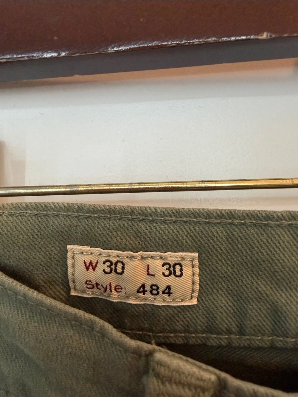 J. Crew 484 slim Jeans in Olive Green